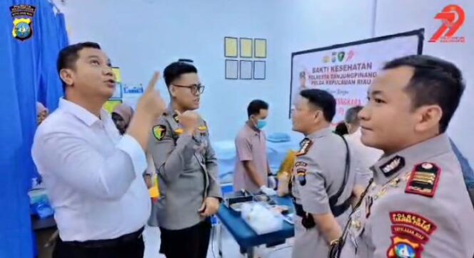 
					Bakti Kesehatan Meriahkan HUT Bhayangkara di Polresta Tanjungpinang Polda Riau